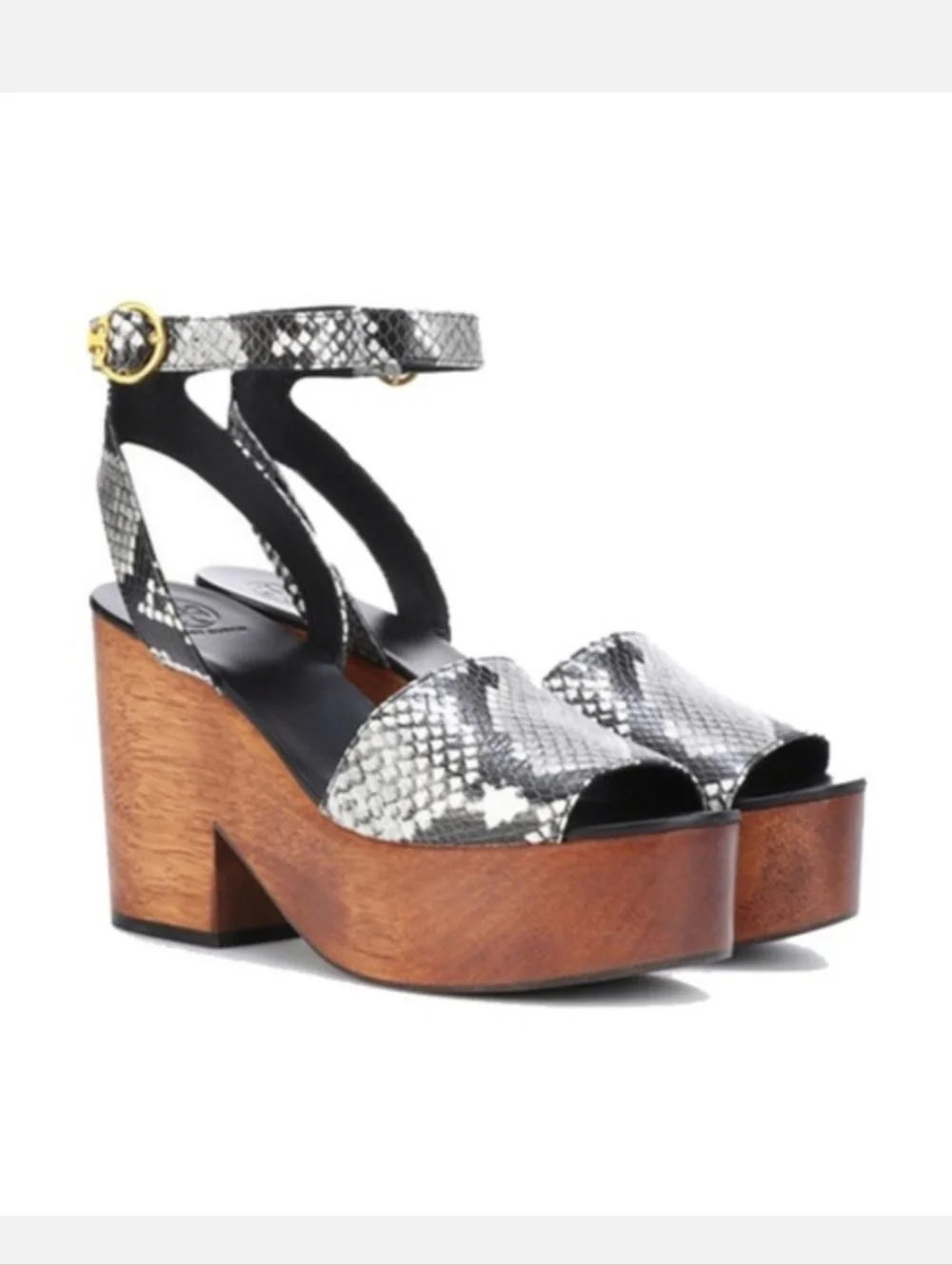 NEW‎ Tory Burch Camilla Platform Sandals in Diamond Roccia Print Size 10